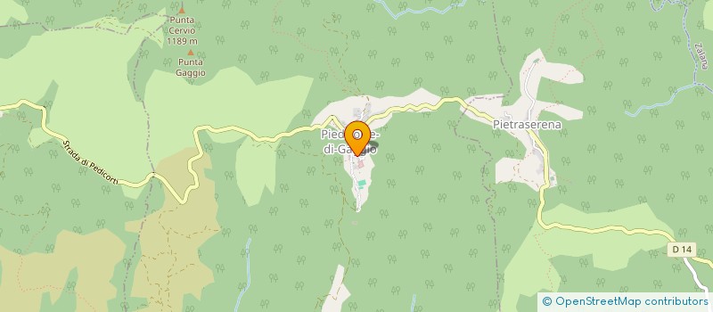 localisation de l'entreprise CORAZZINI TRAITEUR  PIEDICORTE-DI-GAGGIO