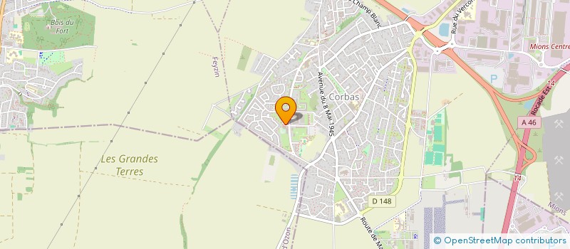 localisation de l'entreprise CORBAS DELICE à CORBAS