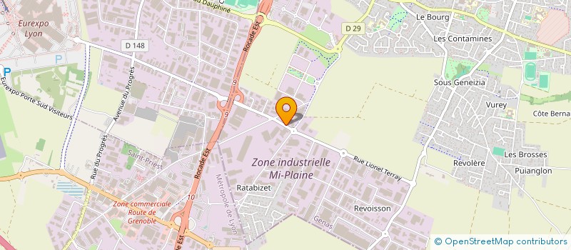 localisation de l'entreprise CORBAS MANUTENTION  GENAS