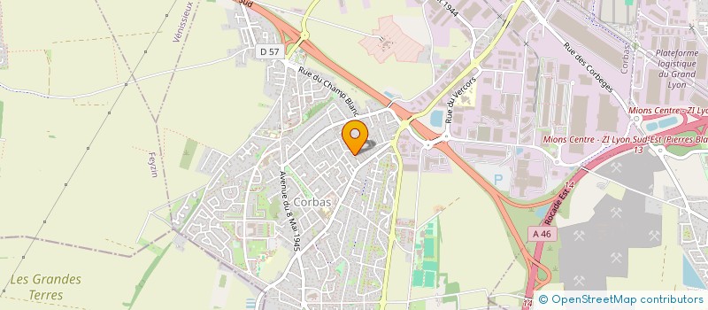 localisation de l'entreprise CORBAS PELLOCH'CLUB à CORBAS