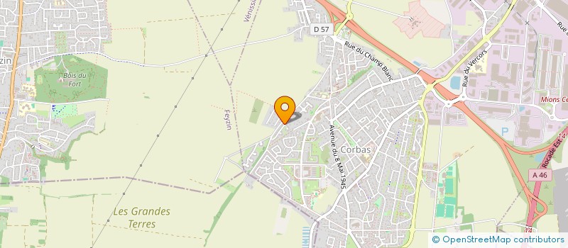 localisation de l'entreprise CORBAS SOLIDARITES à CORBAS