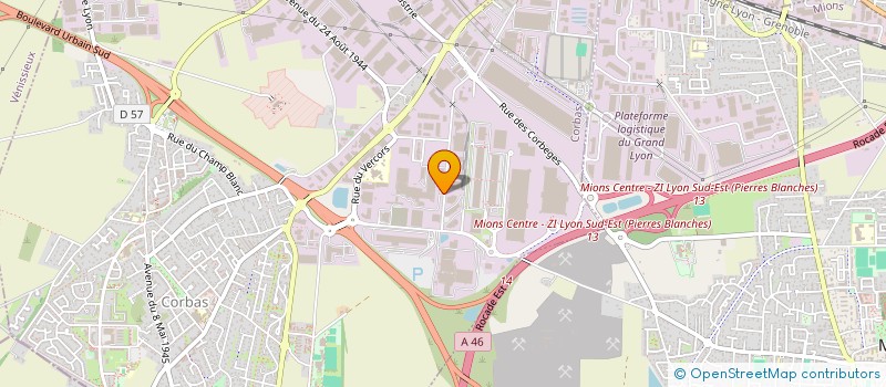 localisation de l'entreprise CORBASIENNE EVOLUTION à CORBAS