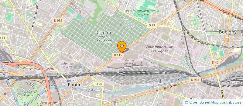 localisation de l'entreprise CORBAT à PANTIN