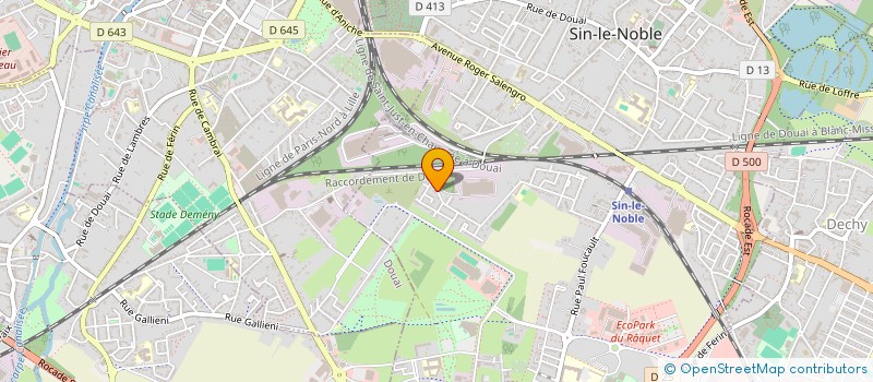 localisation de l'entreprise CORBEAU  SIN-LE-NOBLE