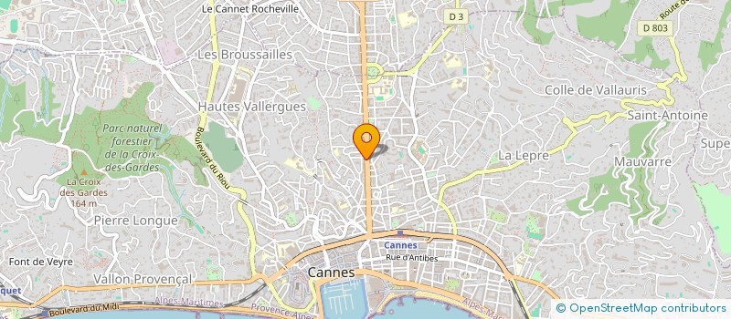 localisation de l'entreprise CORBEAU-GAGNARD INDIVISION à CANNES