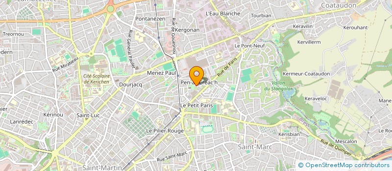 localisation de l'entreprise CORBEAU POUSSET INDIVISION à BREST