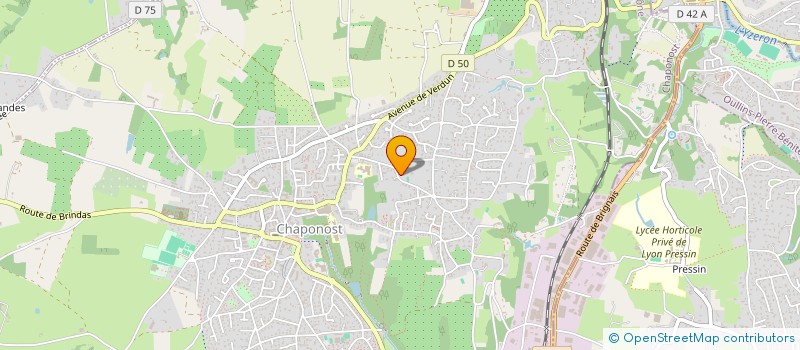 localisation de l'entreprise CORBEAU RENARD  CHAPONOST