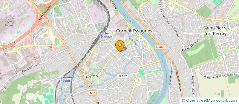 localisation de l'entreprise CORBEIL COIFF à CORBEIL-ESSONNES
