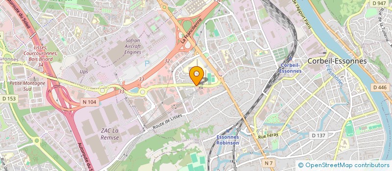 localisation de l'entreprise CORBEIL ESSONNES AUTOMOBILE SA à CORBEIL-ESSONNES