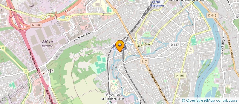 localisation de l'entreprise CORBEIL FOOTBALL CLUB à CORBEIL-ESSONNES