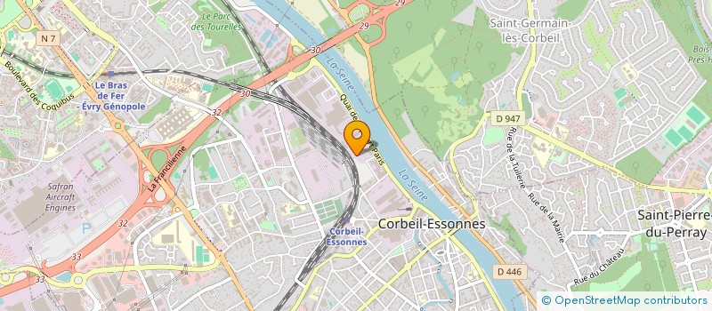 localisation de l'entreprise CORBEIL LES RIVES à CORBEIL-ESSONNES