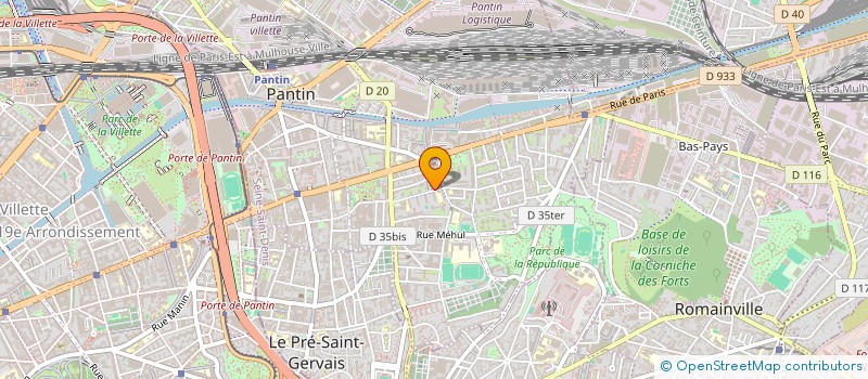 localisation de l'entreprise CORBEILLE DE HANA  PANTIN