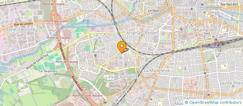 localisation de l'entreprise CORBEL / BRUGALLE INDIVISION  RENNES