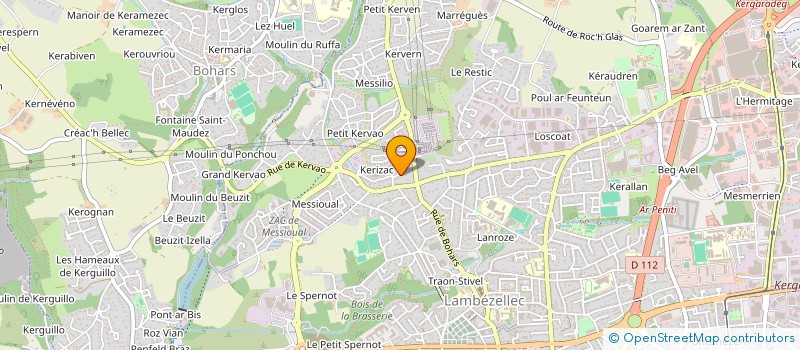 localisation de l'entreprise CORBEL GUEGANTON  BREST