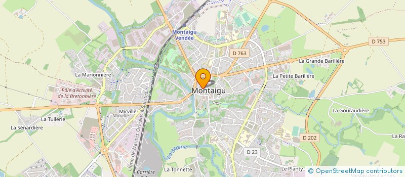 localisation de l'entreprise CORBEL IMMO  MONTAIGU-VENDEE