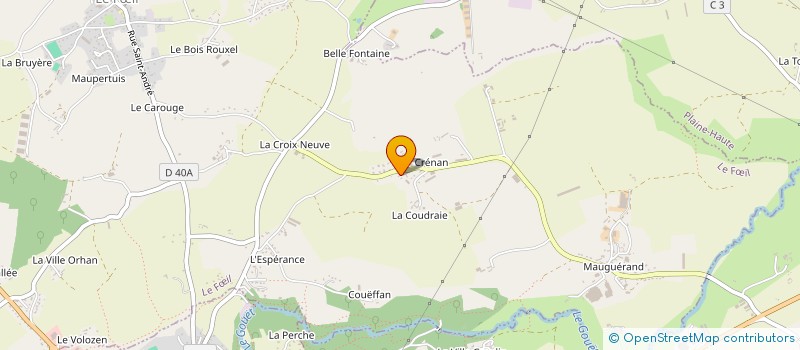 localisation de l'entreprise CORBEL MACONNERIE  LE FIL