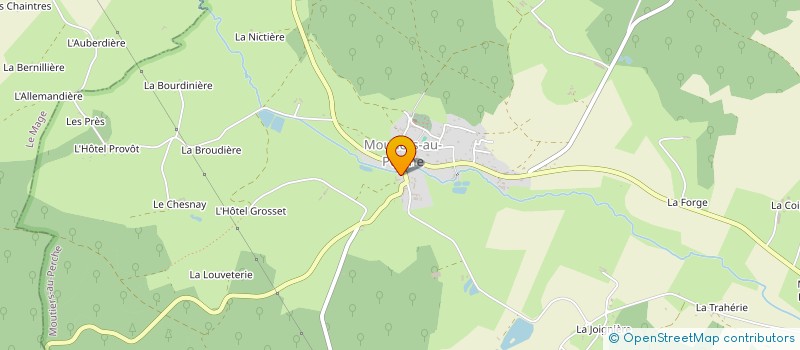 localisation de l'entreprise CORBEON à MOUTIERS-AU-PERCHE