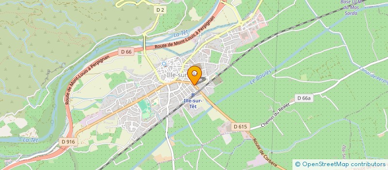 localisation de l'entreprise CORBERE EBENISTERIE à ILLE-SUR-TET