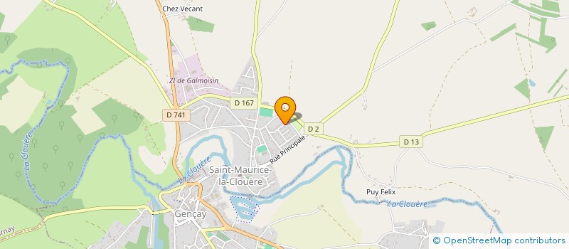 localisation de l'entreprise CORBET DISTRIBUTION à SAINT-MAURICE-LA-CLOUERE