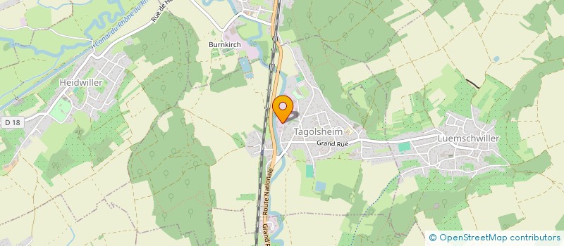 localisation de l'entreprise CORBI POSE S.A.S. à TAGOLSHEIM