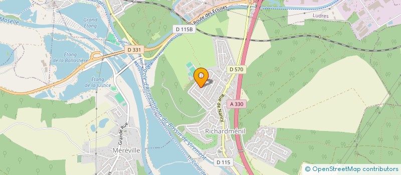 localisation de l'entreprise CORBIER DENIS CARRELAGE  RICHARDMENIL