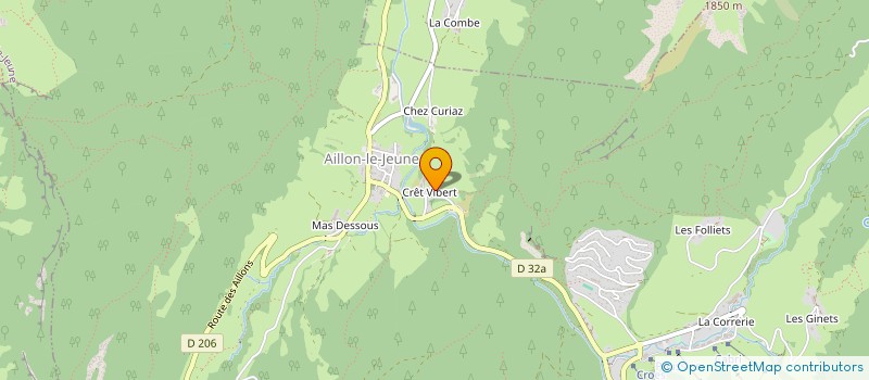 localisation de l'entreprise CORBIER SAS à AILLON-LE-VIEUX