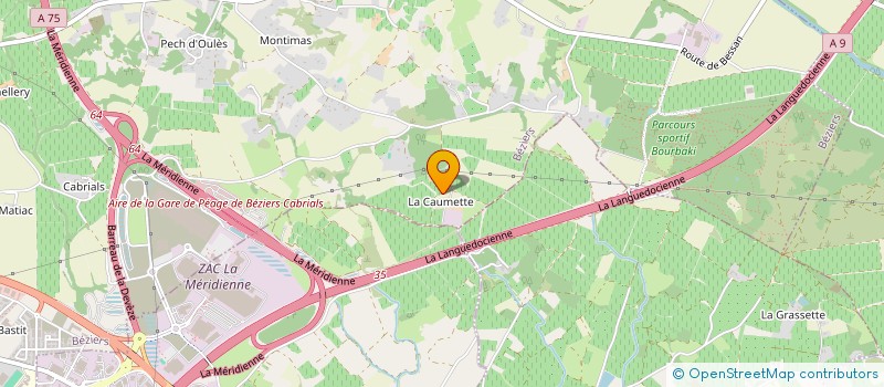 localisation de l'entreprise CORBIERE JEAN-PAUL ET MONIQUE  BEZIERS