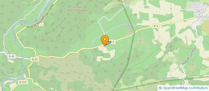 localisation de l'entreprise CORBIERES HUNTING  LAGRASSE