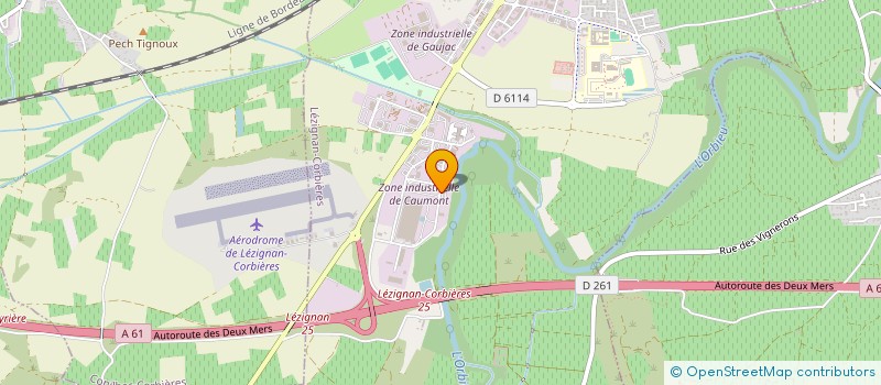 localisation de l'entreprise CORBIERES RECYCLAGE  LEZIGNAN-CORBIERES