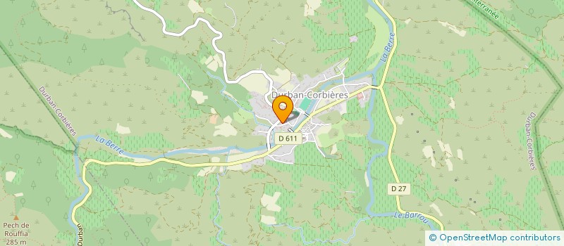 localisation de l'entreprise CORBIERES-SOLIDARITES  DURBAN-CORBIERES