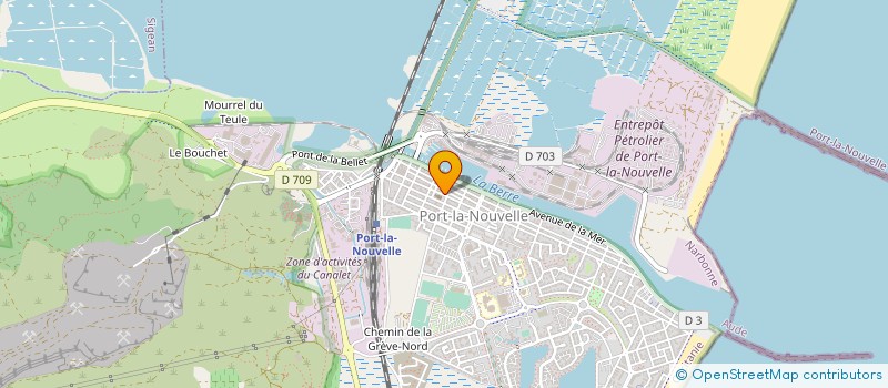 localisation de l'entreprise CORBIERES TAXI  PORT-LA-NOUVELLE