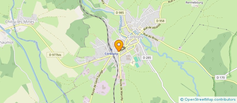 localisation de l'entreprise CORBIGNY HOTEL  CORBIGNY