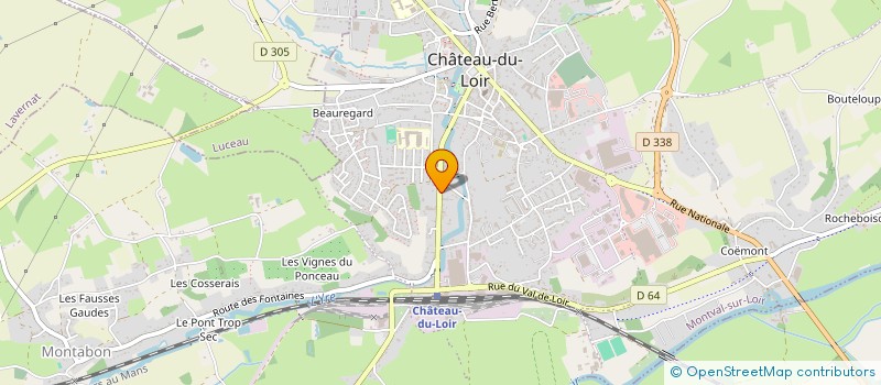 localisation de l'entreprise CORBIN-COURSIERES  MONTVAL-SUR-LOIR