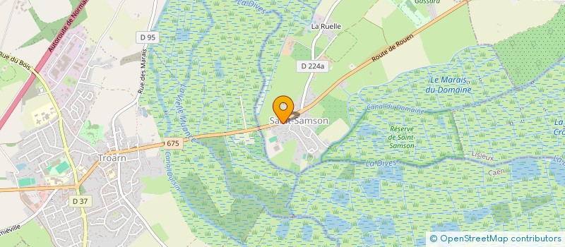 localisation de l'entreprise CORBIN ELECTRICITE  SAINT-SAMSON