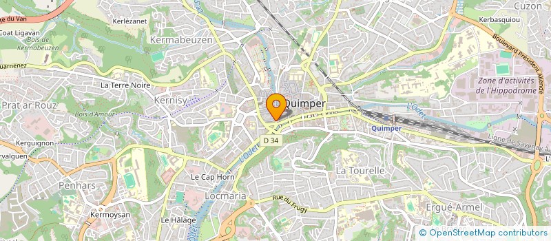 localisation de l'entreprise CORBINAIS à QUIMPER