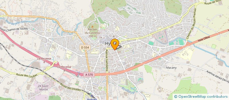 localisation de l'entreprise CORBINEAU à HYERES