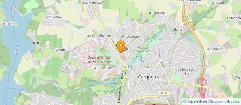 localisation de l'entreprise CORBINEAU  CARQUEFOU