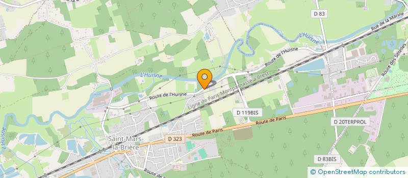 localisation de l'entreprise CORBION HORTICULTURE  SAINT-MARS-LA-BRIERE