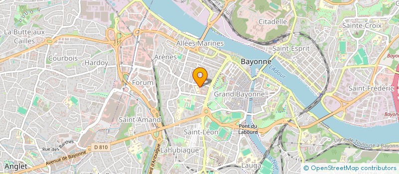 localisation de l'entreprise CORBO COURSE à BAYONNE