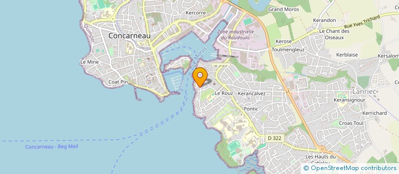 localisation de l'entreprise CORBOE  CONCARNEAU