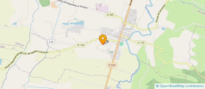 localisation de l'entreprise CORBOEUF-METRAL POUCOURON  SEISSAN