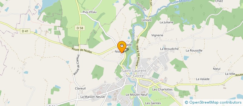 localisation de l'entreprise CORCAN  SAINT-LAURENT-SUR-GORRE