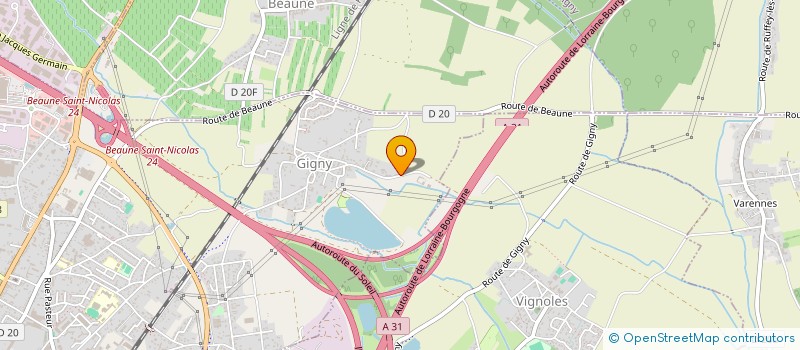 localisation de l'entreprise CORCELLES à BEAUNE