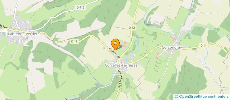 localisation de l'entreprise CORCELLES FERRIERES POLISSAGE à CORCELLES-FERRIERES