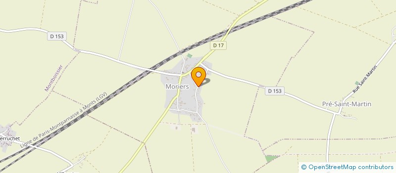 localisation de l'entreprise CORCHRIS à MORIERS