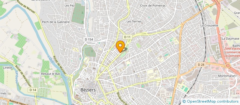 localisation de l'entreprise CORCLEX  THEZAN-LES-BEZIERS