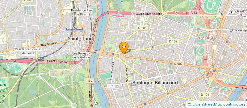 localisation de l'entreprise CORCORAN MICHENAUD INDIVISION à BOULOGNE-BILLANCOURT