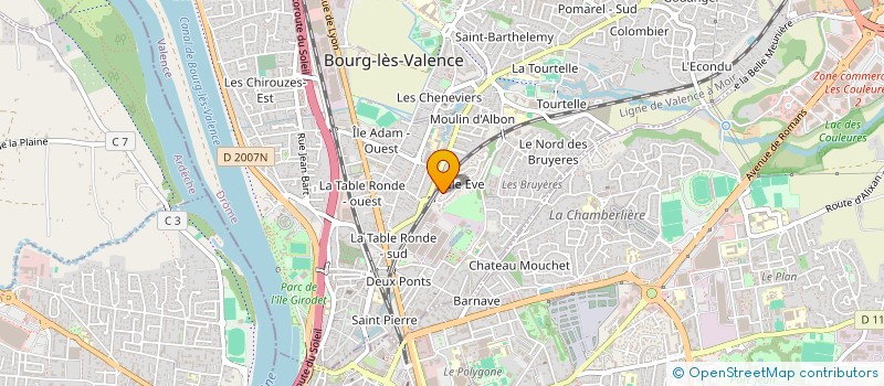 localisation de l'entreprise CORDA  BOURG-LES-VALENCE