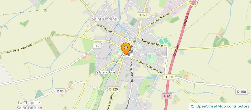 localisation de l'entreprise CORDAL CENTRE à VATAN
