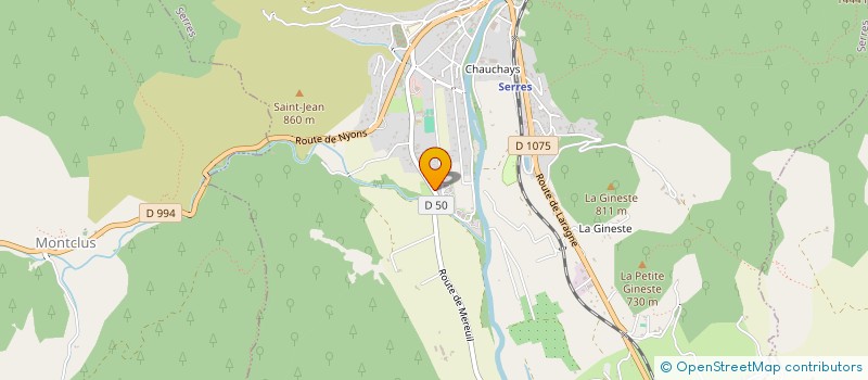 localisation de l'entreprise CORDALPES à SERRES